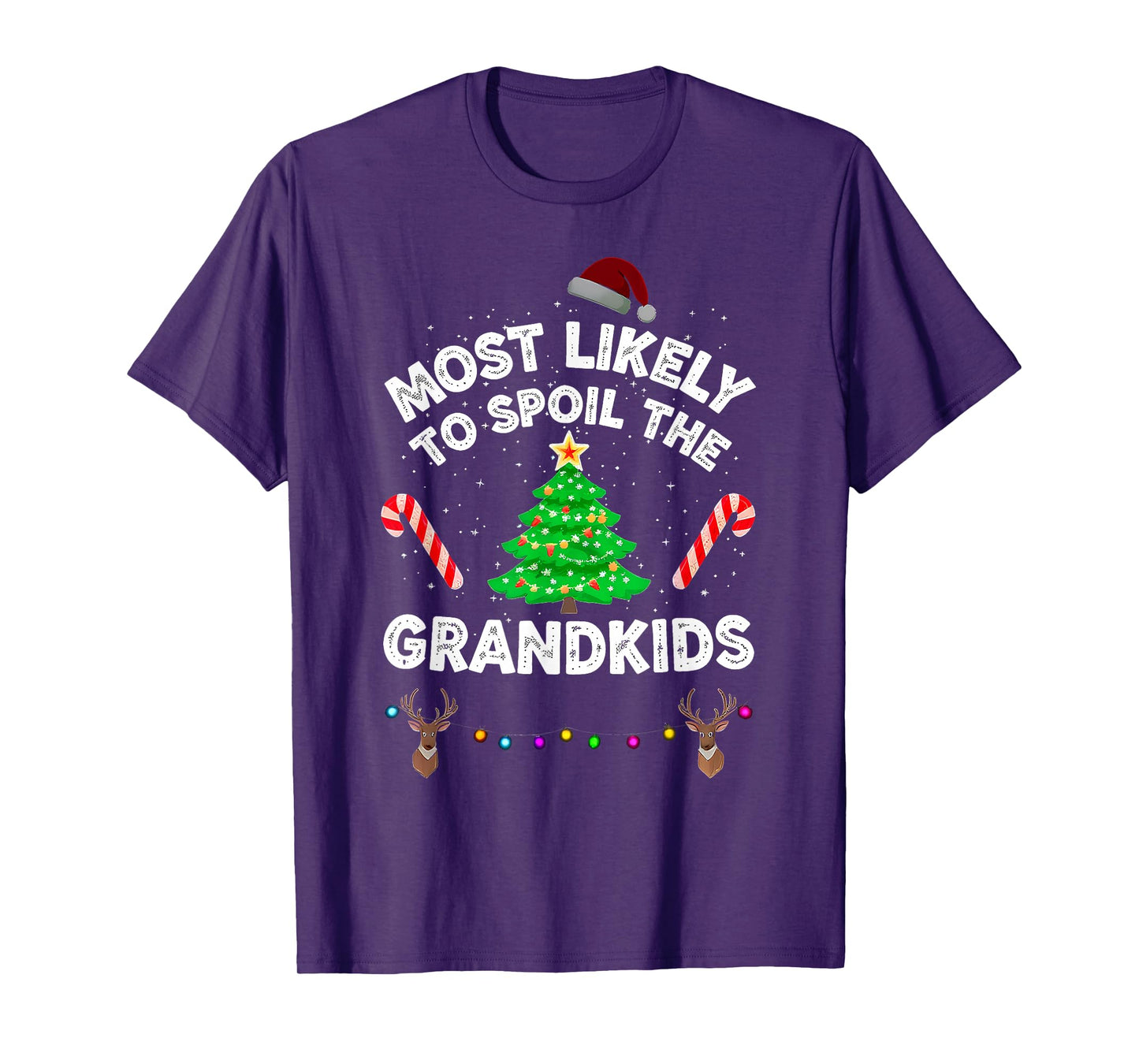 Most Likely to Spoil The Grandkids Christmas Party Humor T-Shirt