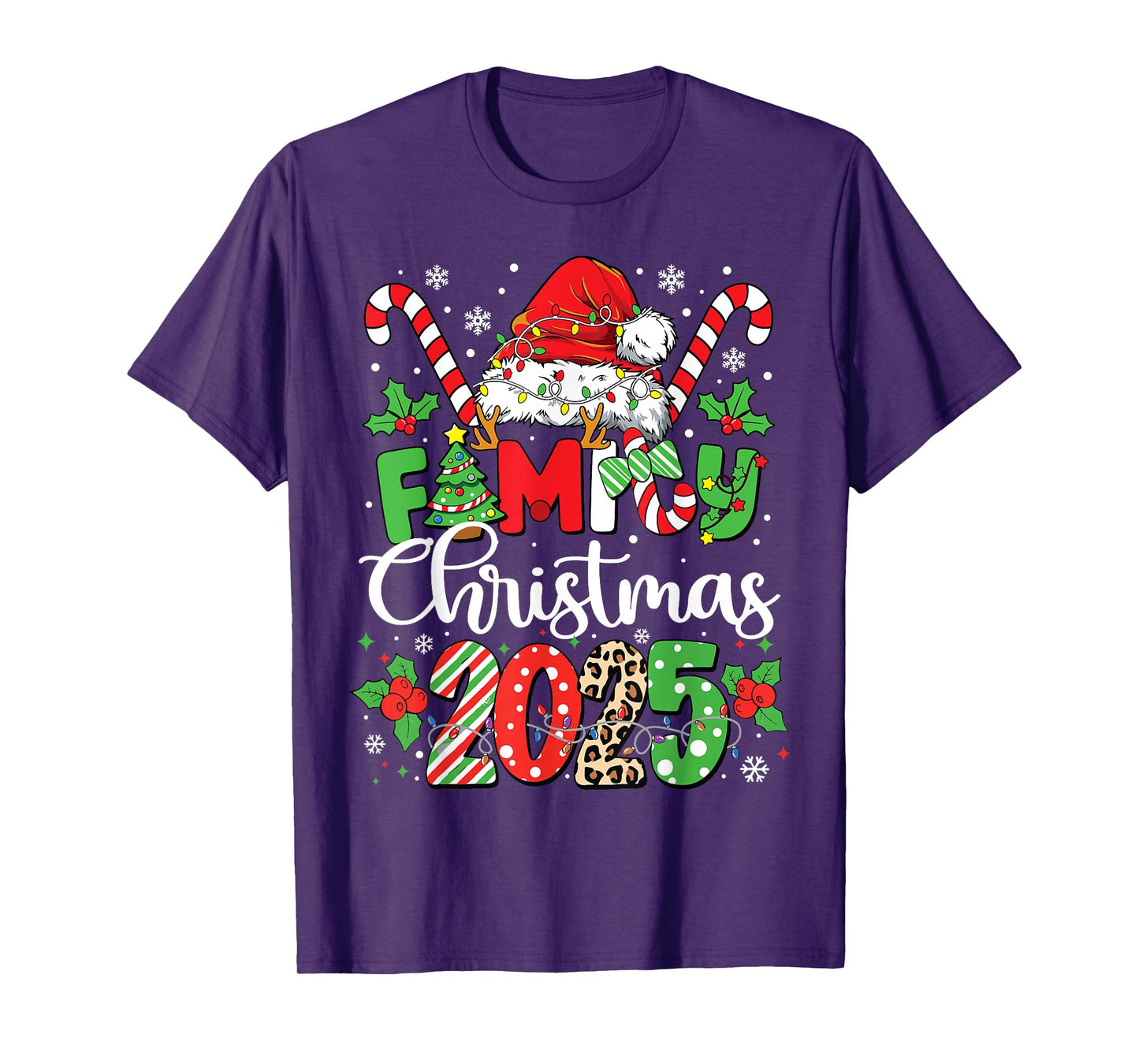 Family Christmas 2025 Matching Outfit Xmas Squad Santa T-Shirt