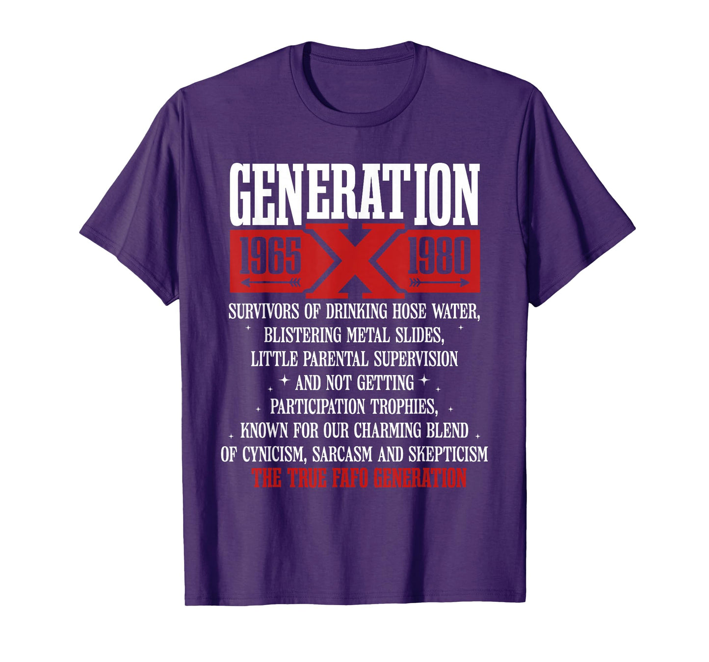 Generation X 1965 1980 Survivors Of Drinking Hose Water T-Shirt