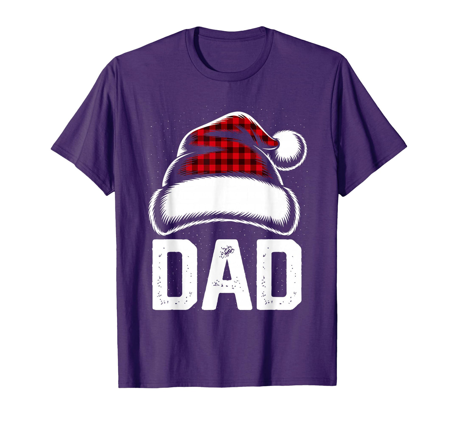 Dad Santa Red Plaid Christmas Family Matching Pajamas Xmas T-Shirt