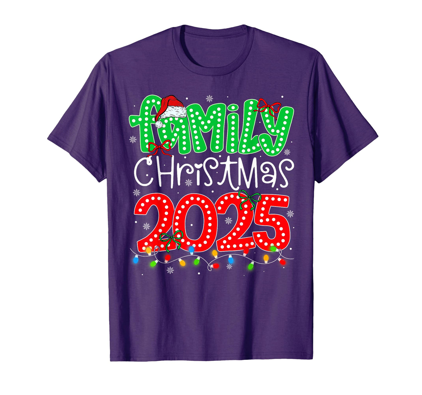 Matching Family Merry Christmas 2025 Xmas Men Women Kids T-Shirt
