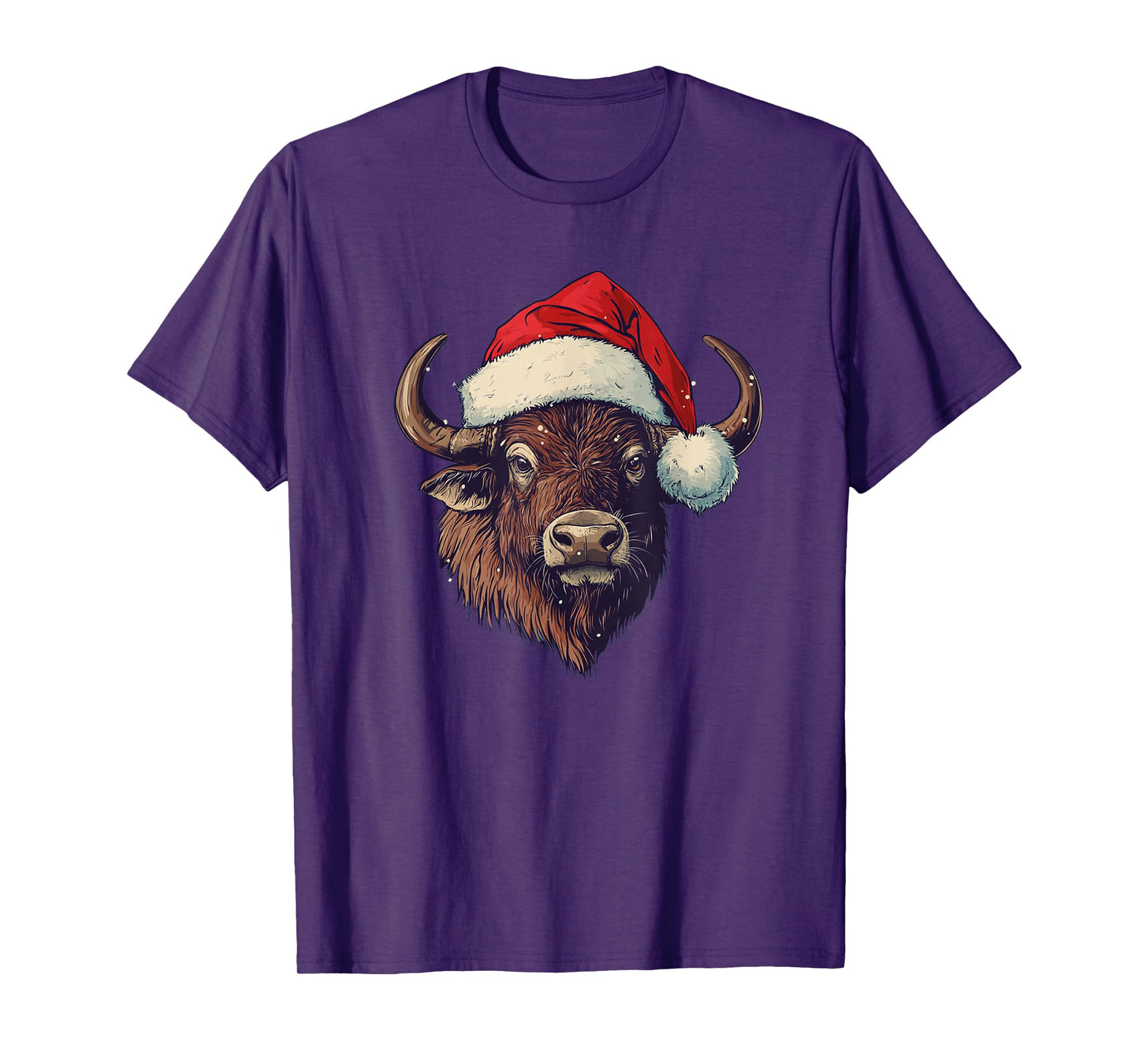 Awesome Santa’s Buffalo for a Festive Celebration T-Shirt