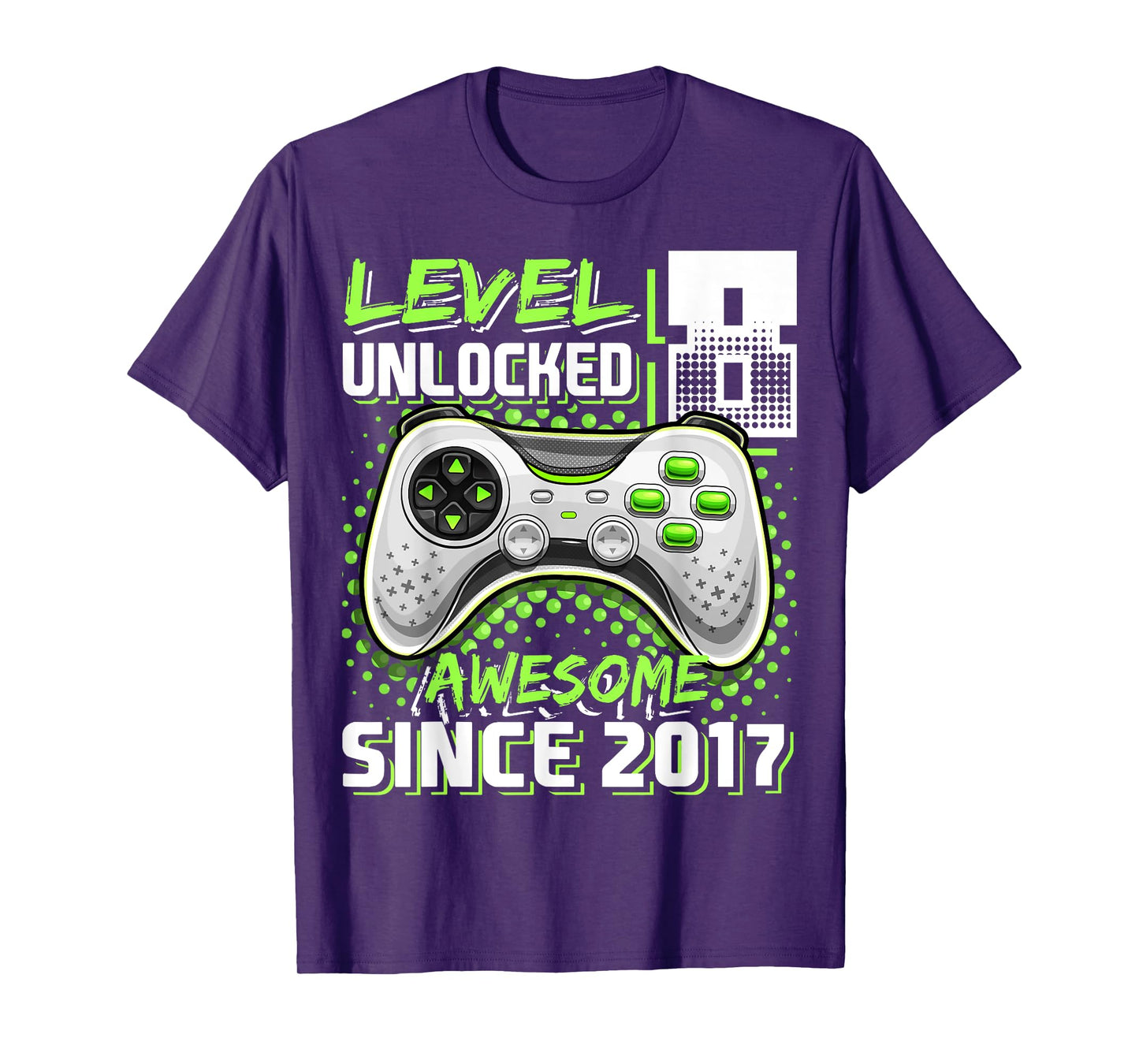 8th Birthday Boy Level 8 Gamer 8 Year Video Game Party T-Shirt