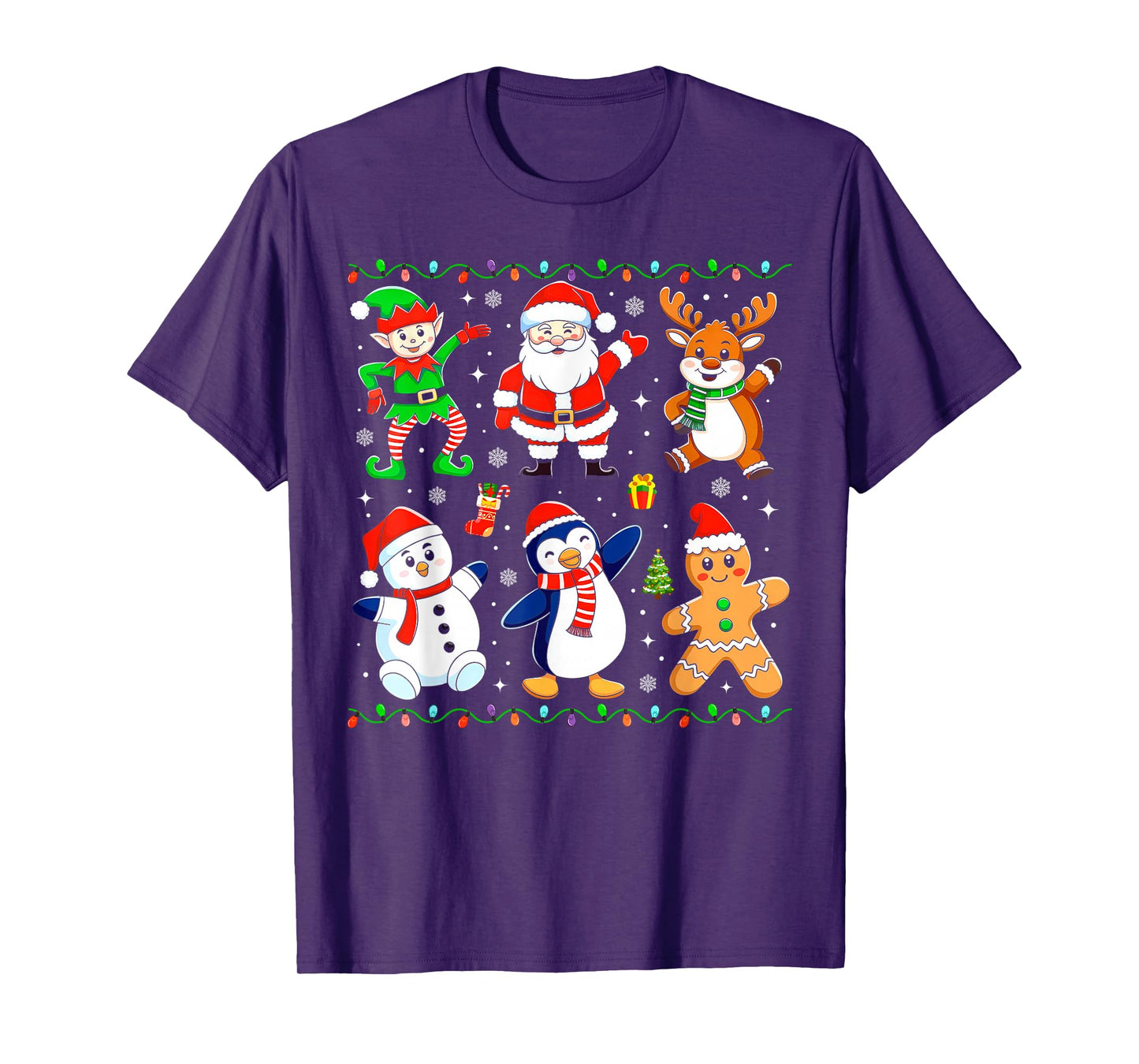 Christmas Dabbing Santa Elf Friends Boys Girls Men Xmas Dab T-Shirt