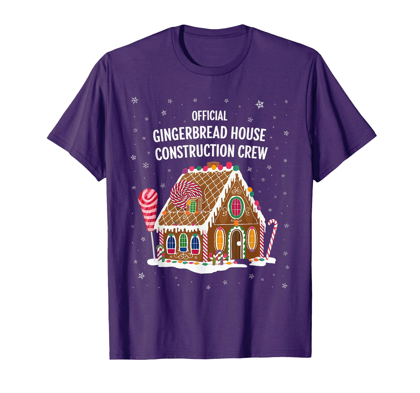Gingerbread House Construction Crew Cookie Baking Christmas T-Shirt
