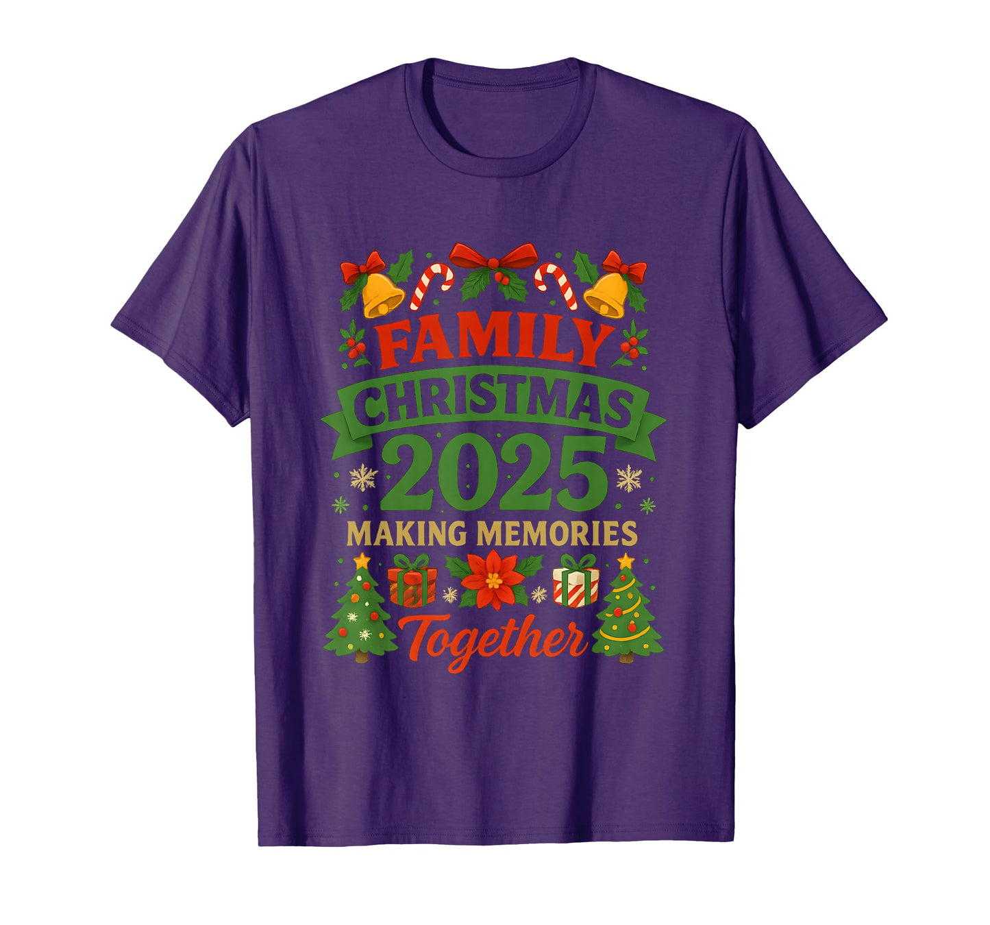 Family Christmas 2025 Matching Outfit Xmas Squad Santa Group T-Shirt
