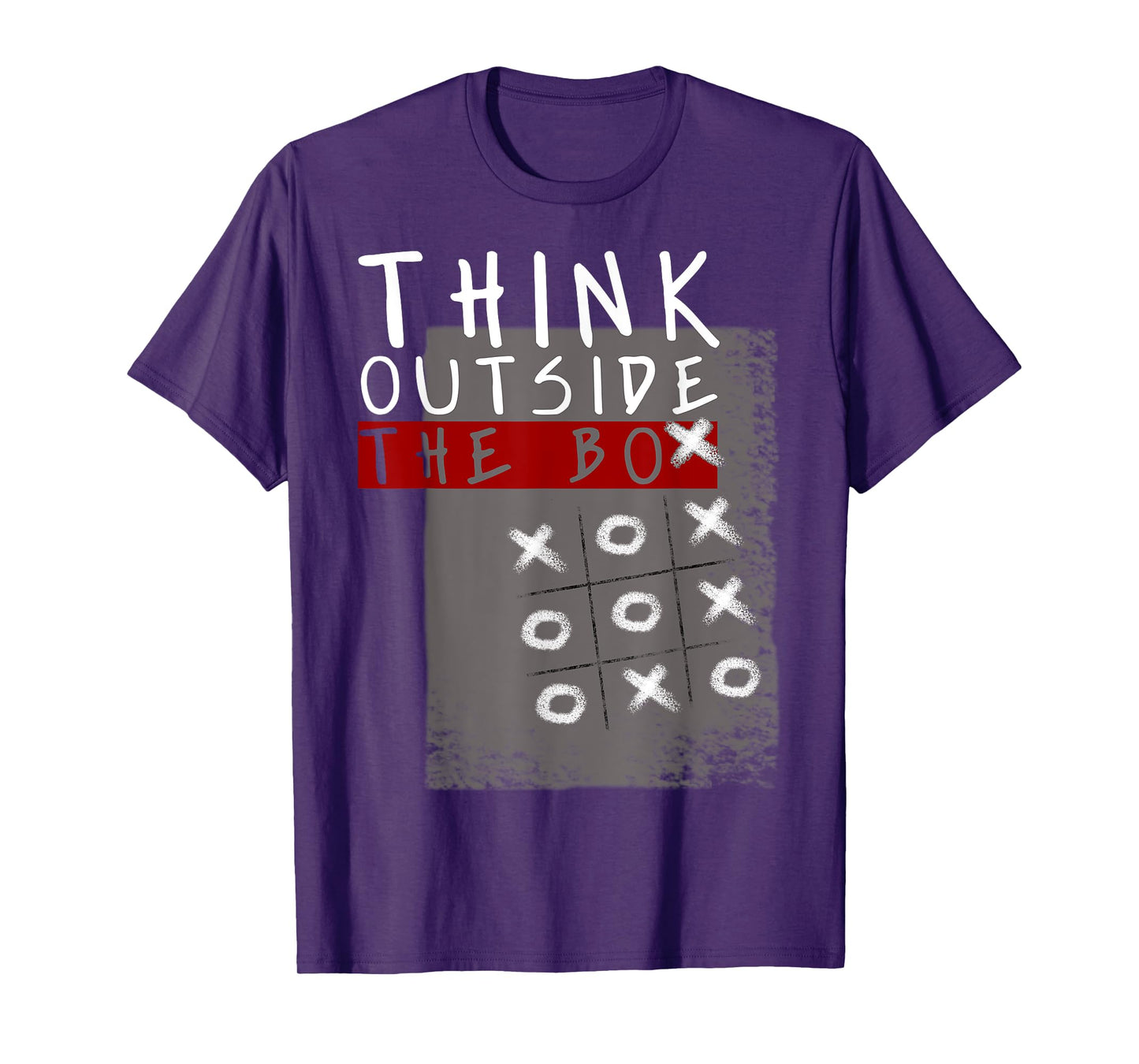 Think Outside The Box Funny Tic Tac Toe Geeks Gift T-Shirt