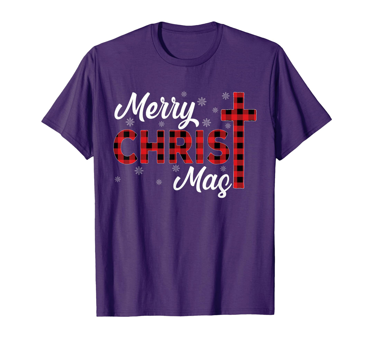 Xmas Pajamas Buffalo Plaid Matching Family Merry Christmas T-Shirt