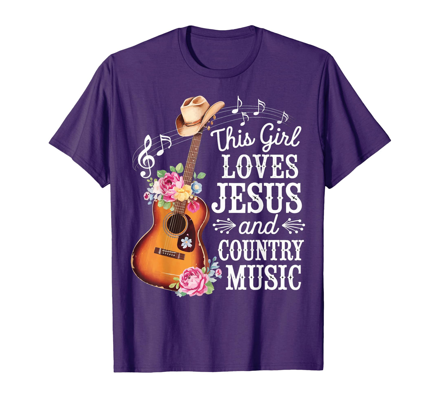 This Girl Loves Jesus And Country Music T-Shirt