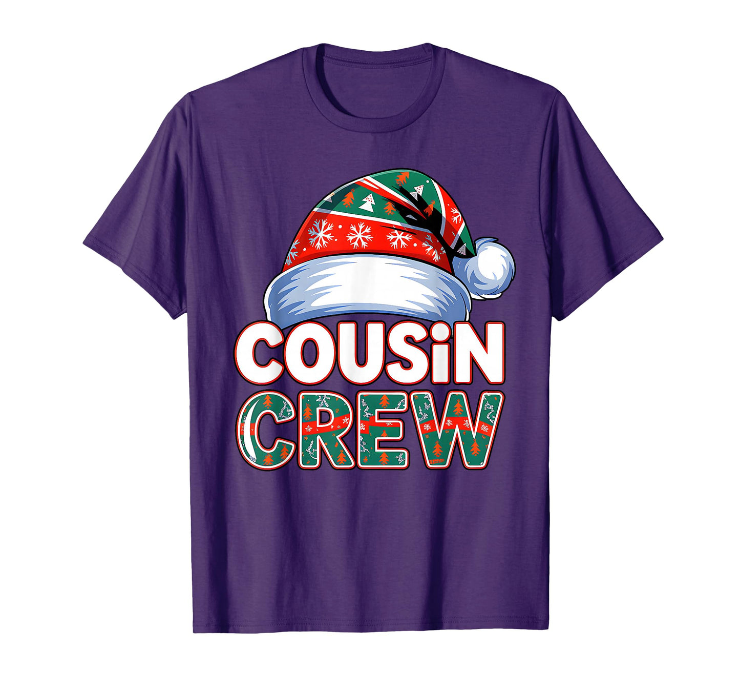 Christmas Cousin Crew Buffalo Red Plaid Family Xmas Pajamas T-Shirt