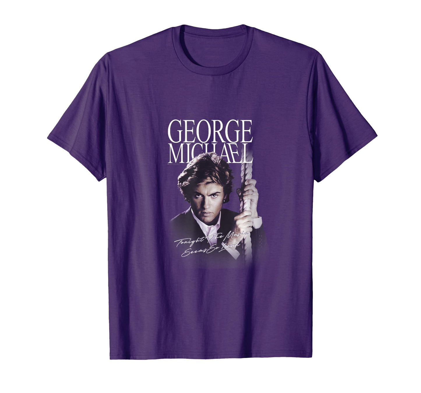 George Michael Retro Icon T-Shirt, Small, Black