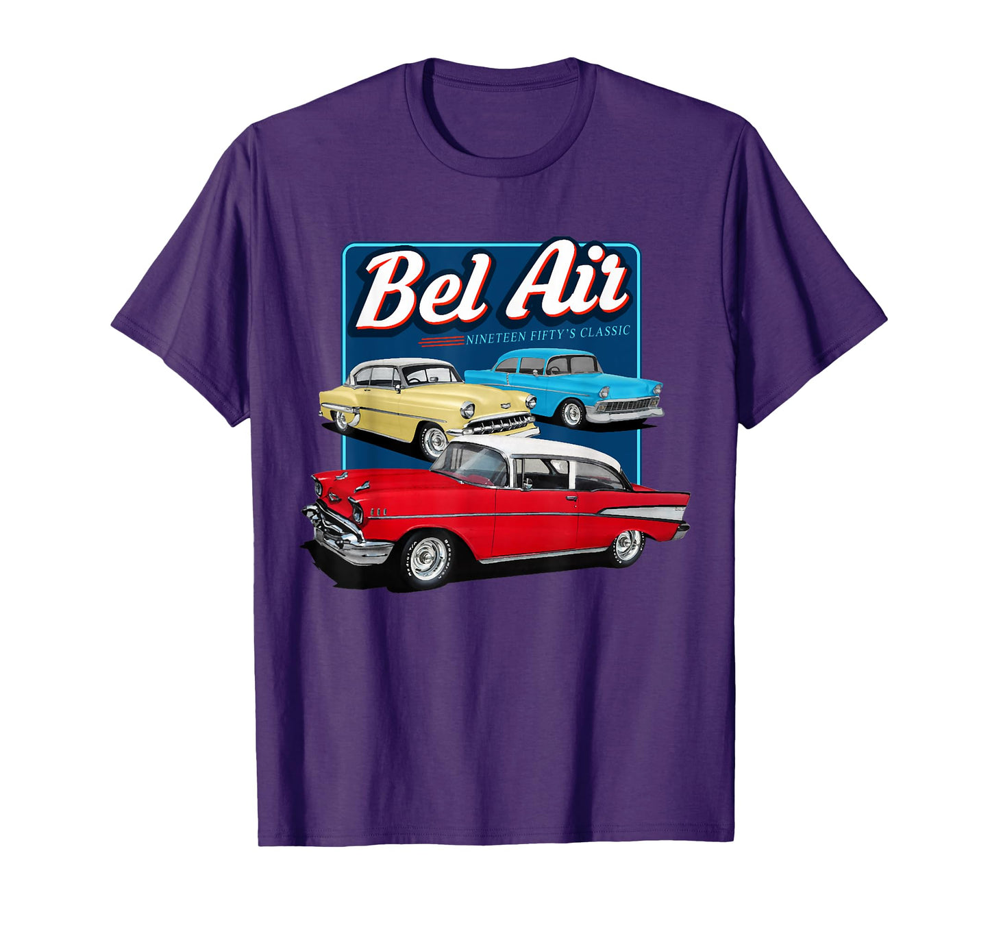 55 57 50 90s Chevys Bel Air Muscle Cars Truck T-Shirt