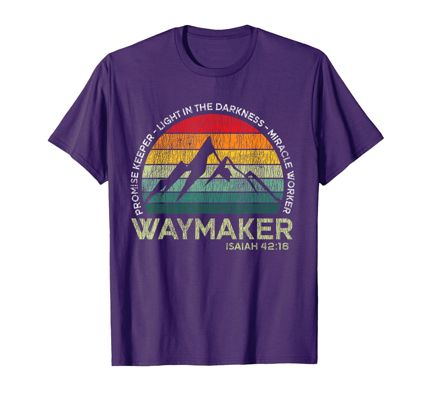 Vintage Waymaker Promise Keeper Miracle Worker Christian T-Shirt