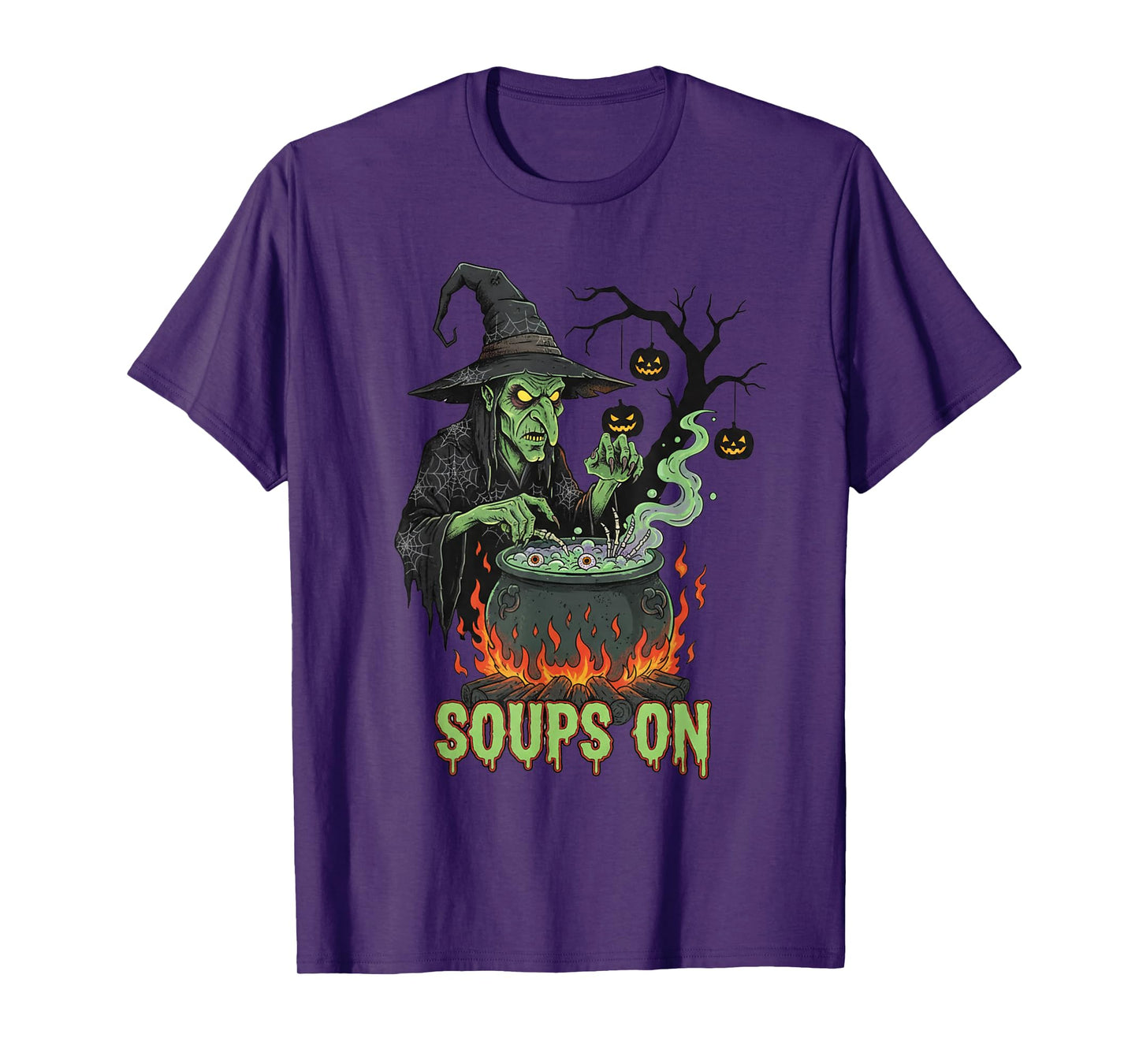 Halloween Witch Cauldron Soups On T-Shirt