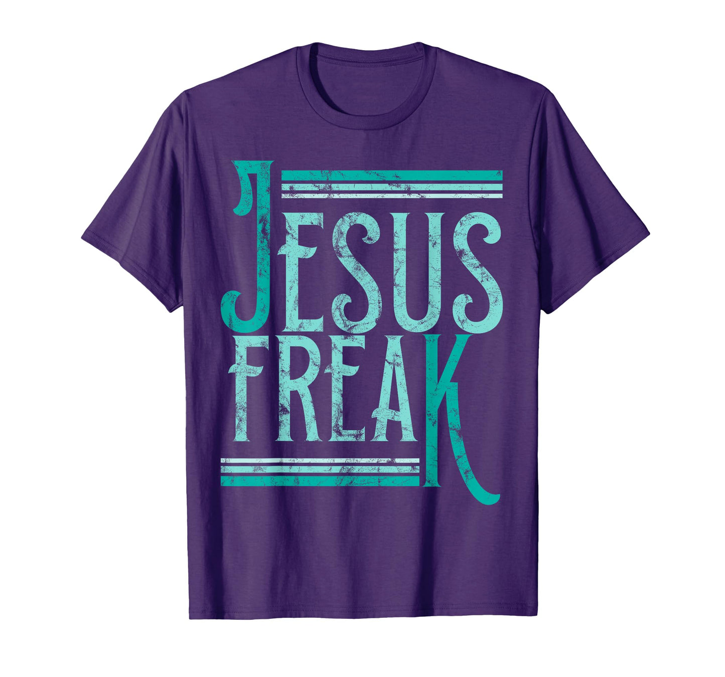 Christian Religious Bible Jesus Freak Distressed T-Shirt