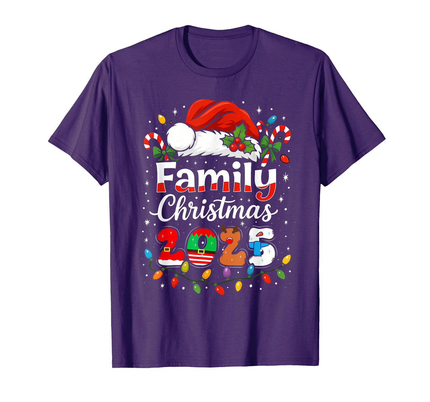 Family Christmas 2025 Matching Outfit Xmas Squad Santa T-Shirt