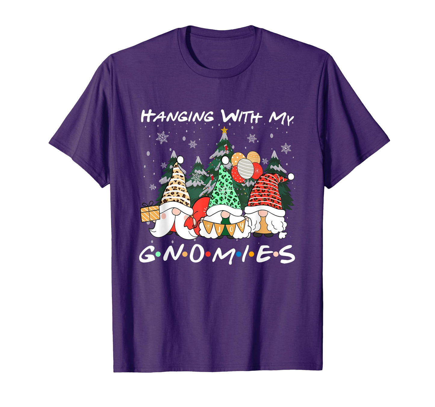 Hanging with My Gnomies Christmas Gnome Family Pajamas PJ T-Shirt