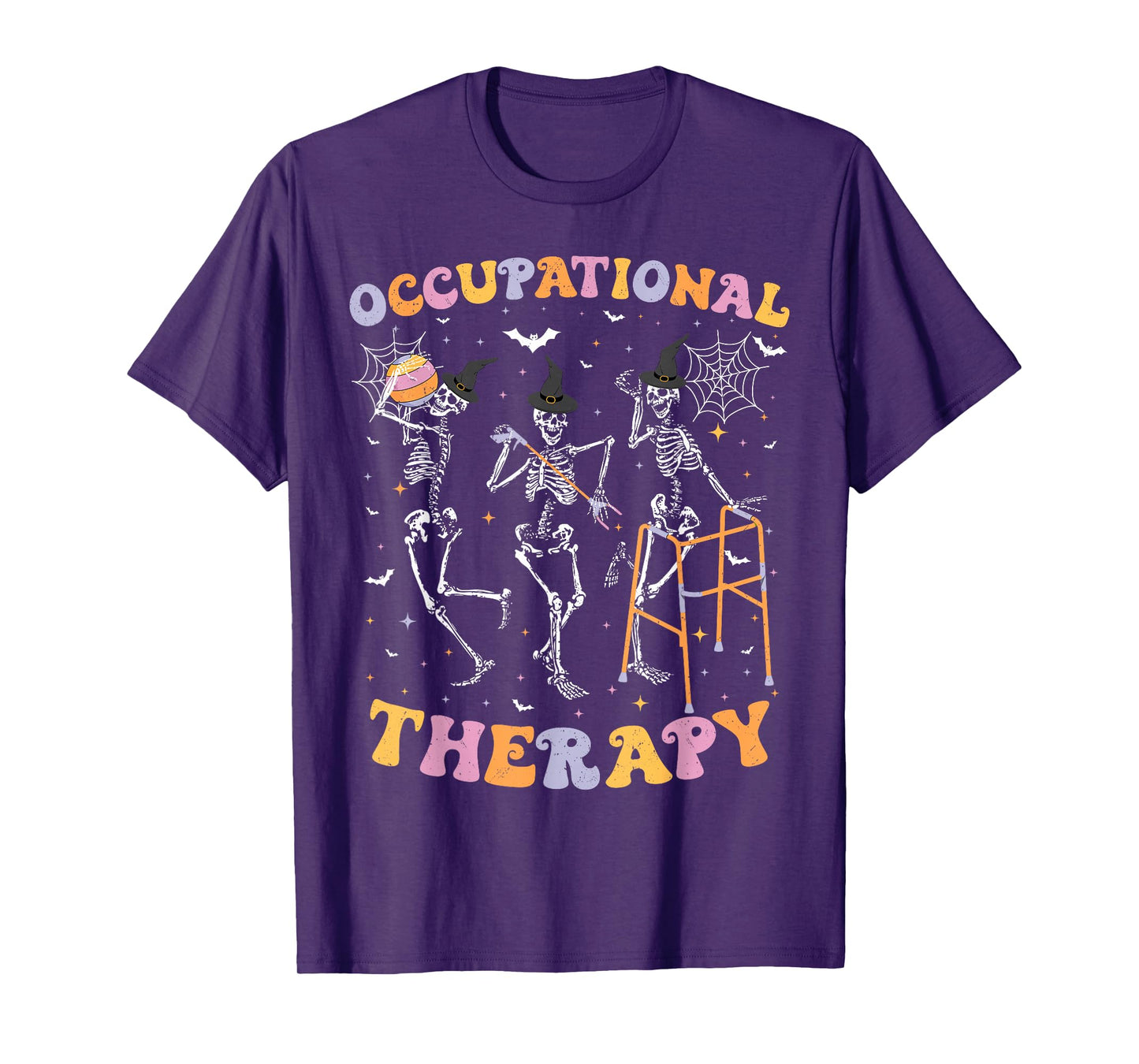 Skeleton Occupational Therapy Halloween OT Therapist T-Shirt