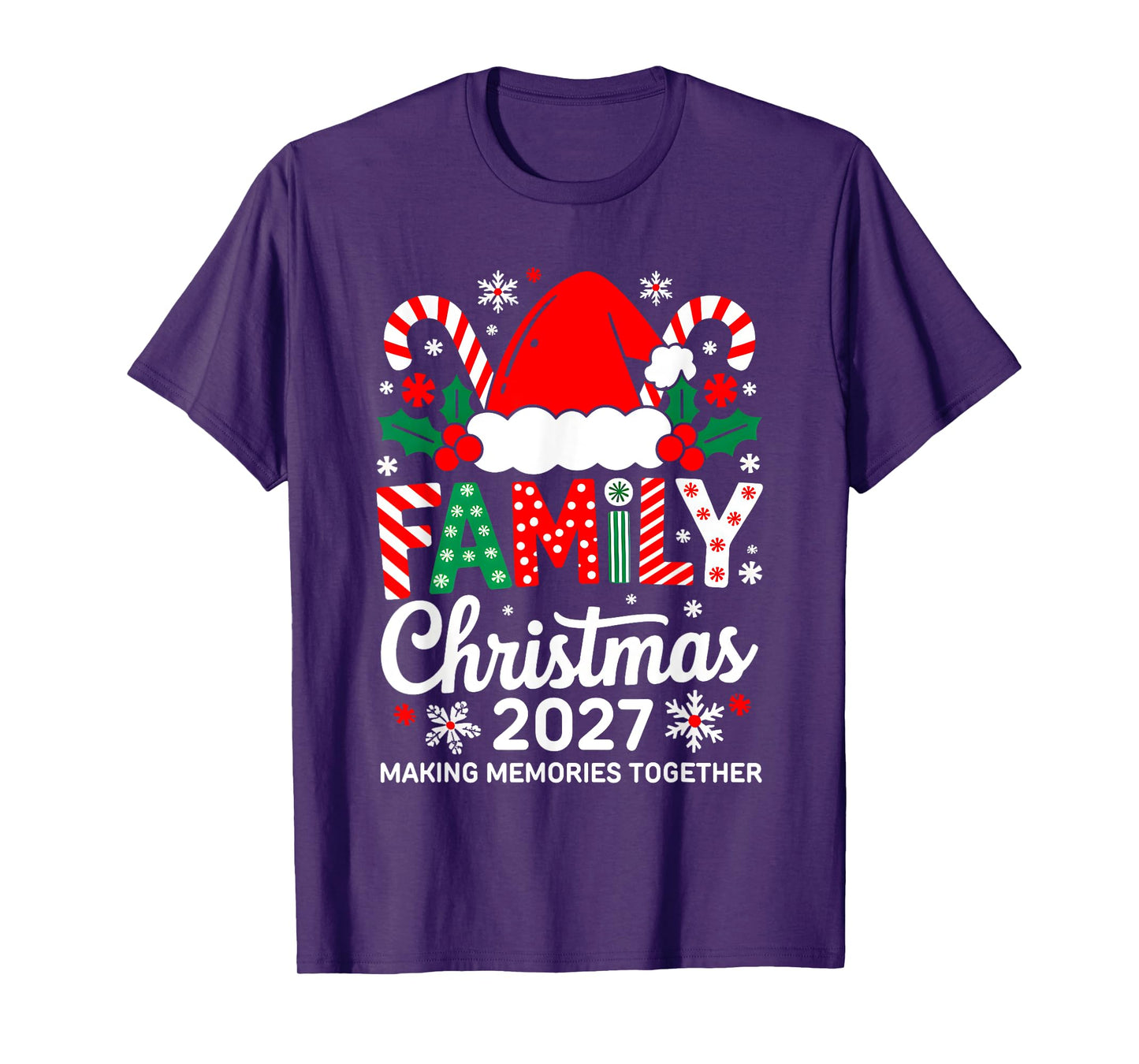 Family Christmas 2027 Matching Costume Together Xmas Squad T-Shirt
