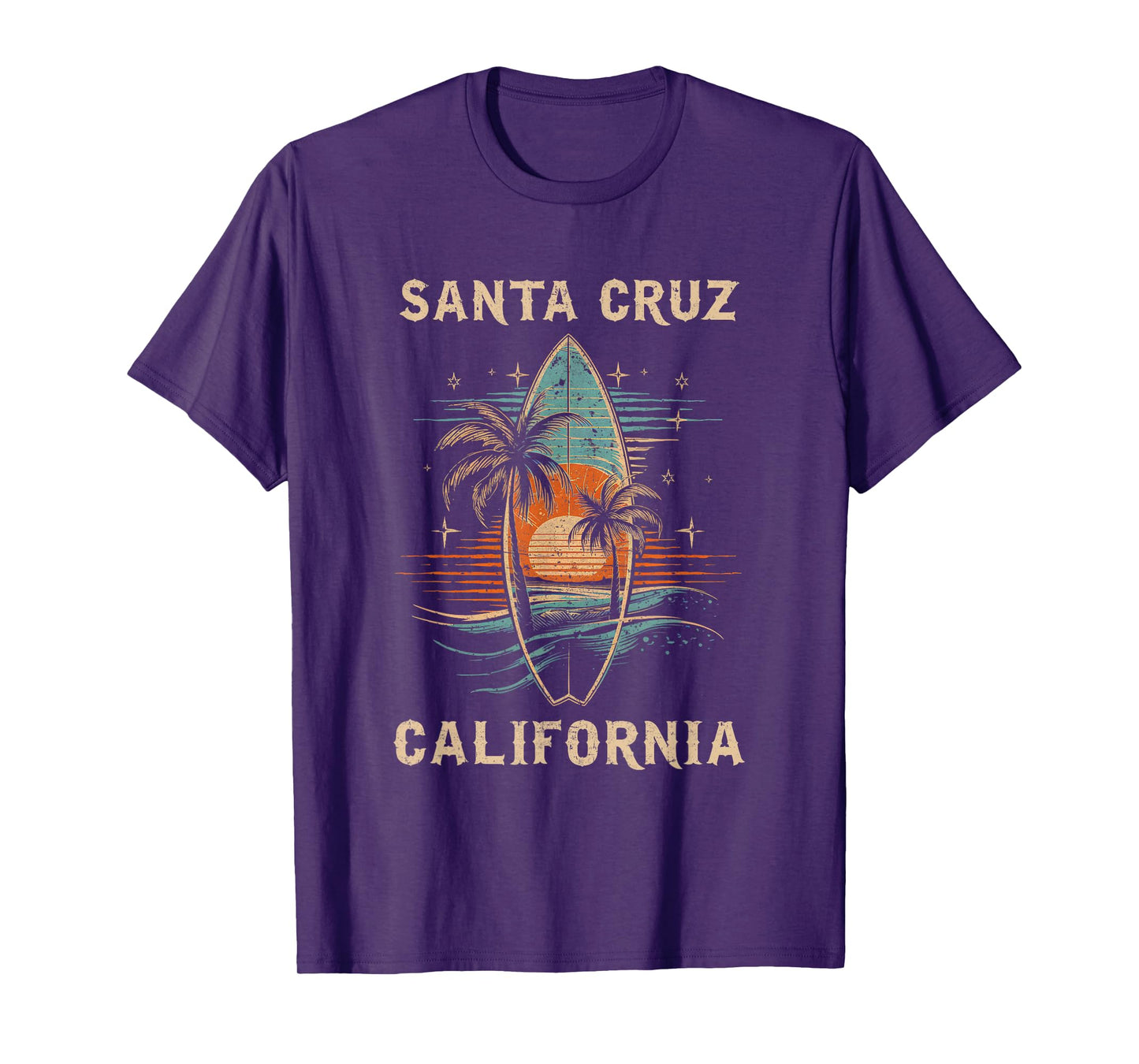 Surfboarder Santa Cruz California Surf Board Surfing Surfer T-Shirt