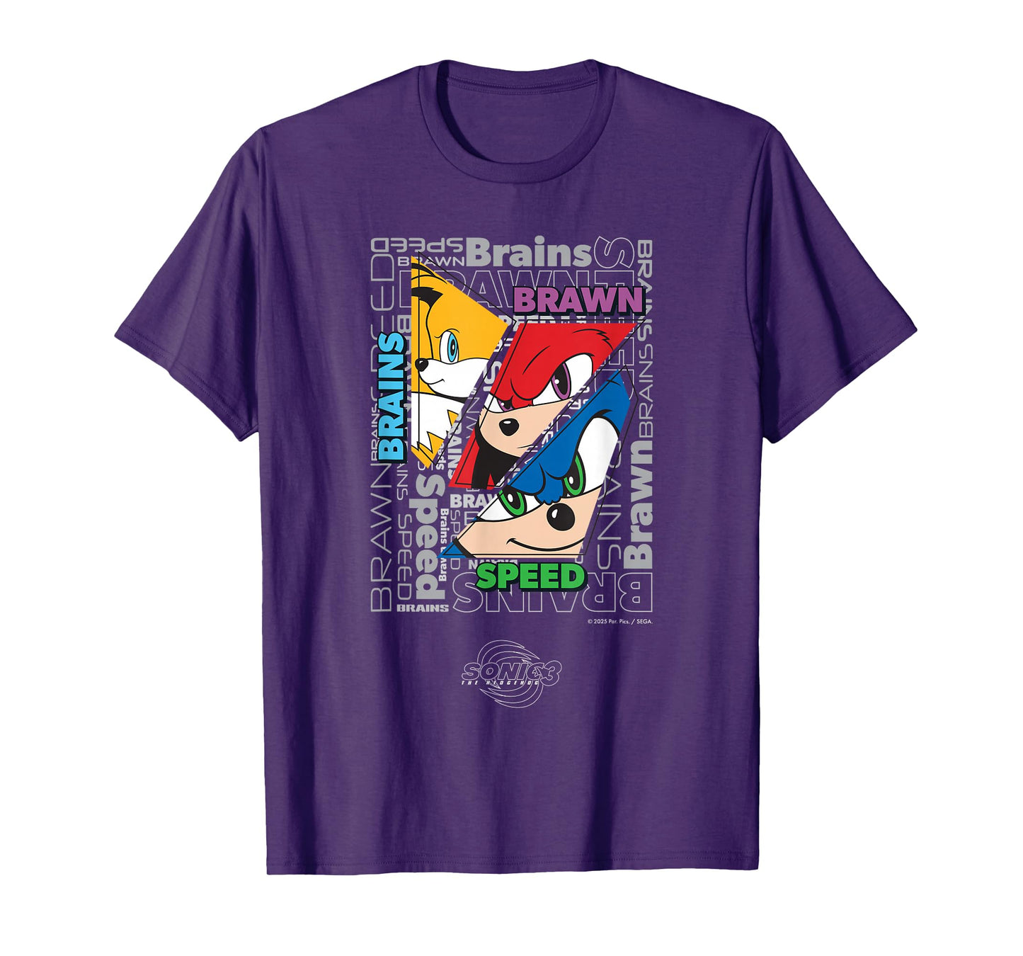 Sonic the Hedgehog 3 - Text Collage T-Shirt