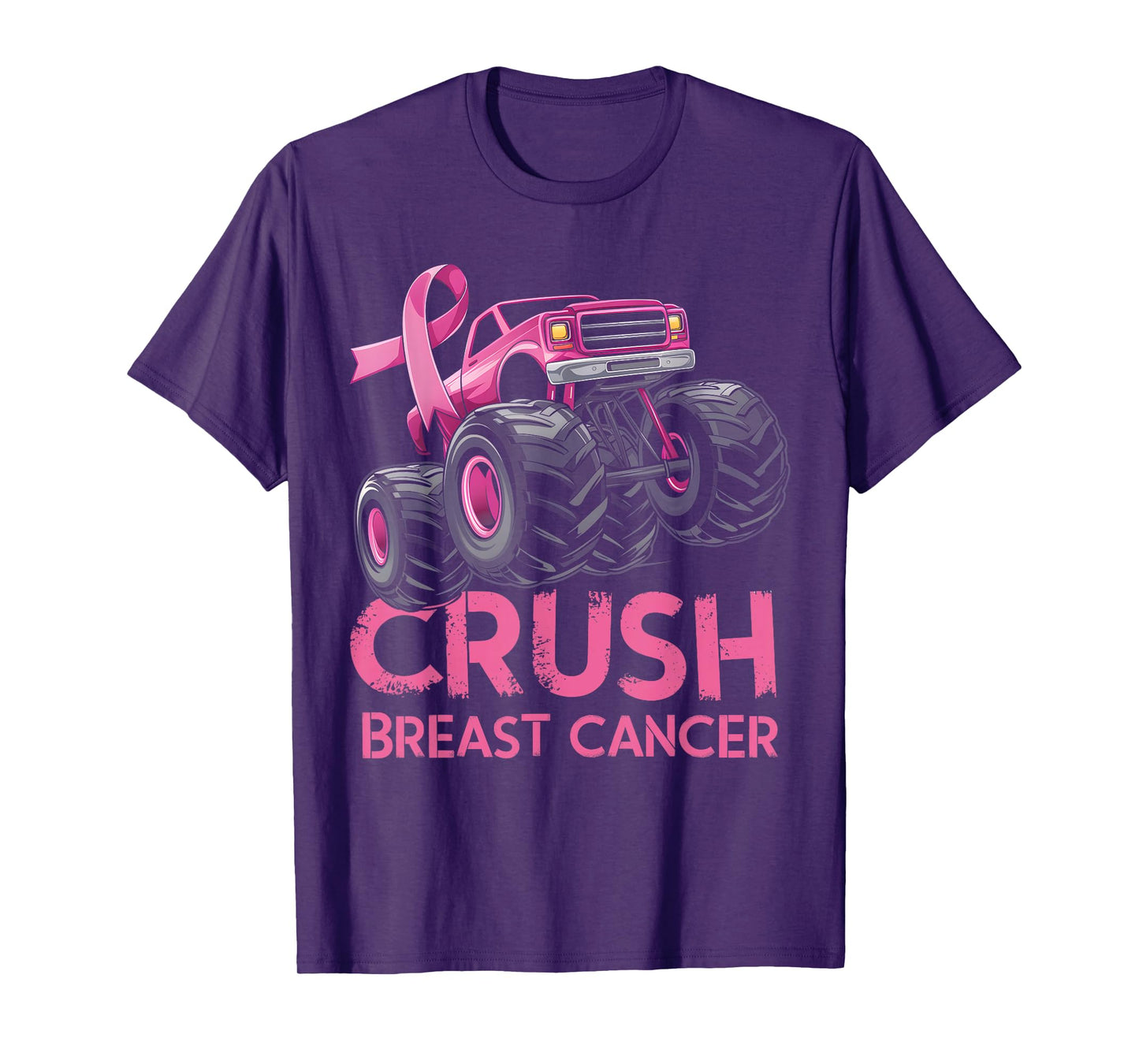 Crush Breast Cancer Awareness Truck pink for kids T-Shirt