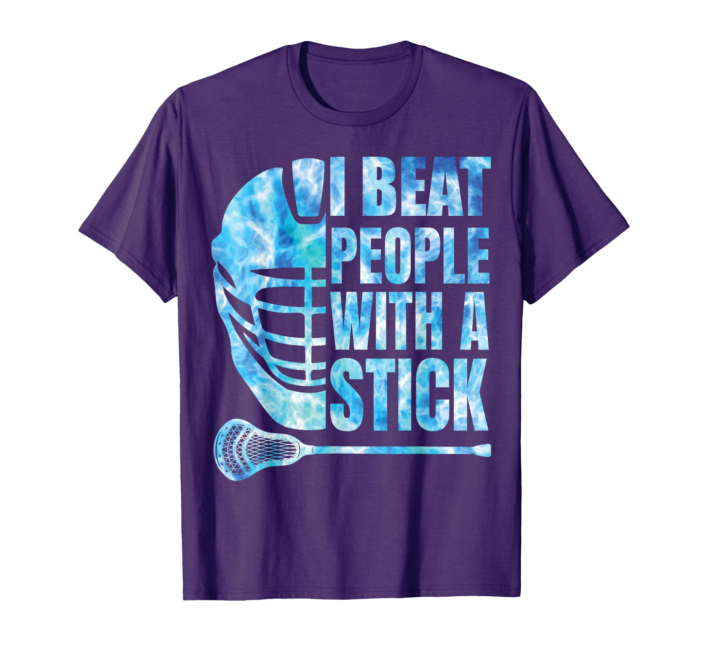 Lacrosse-Shirt Lax Men Player Beat People With A Stick Boys T-Shirt