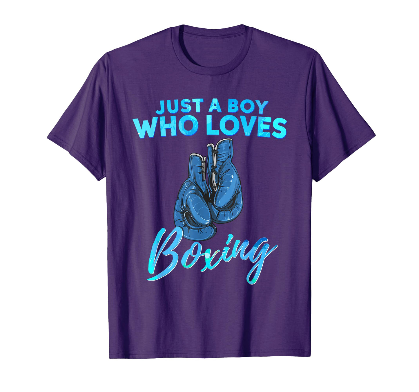 Just a Boy Who Loves Boxing Boxing Gift for Boys T-Shirt