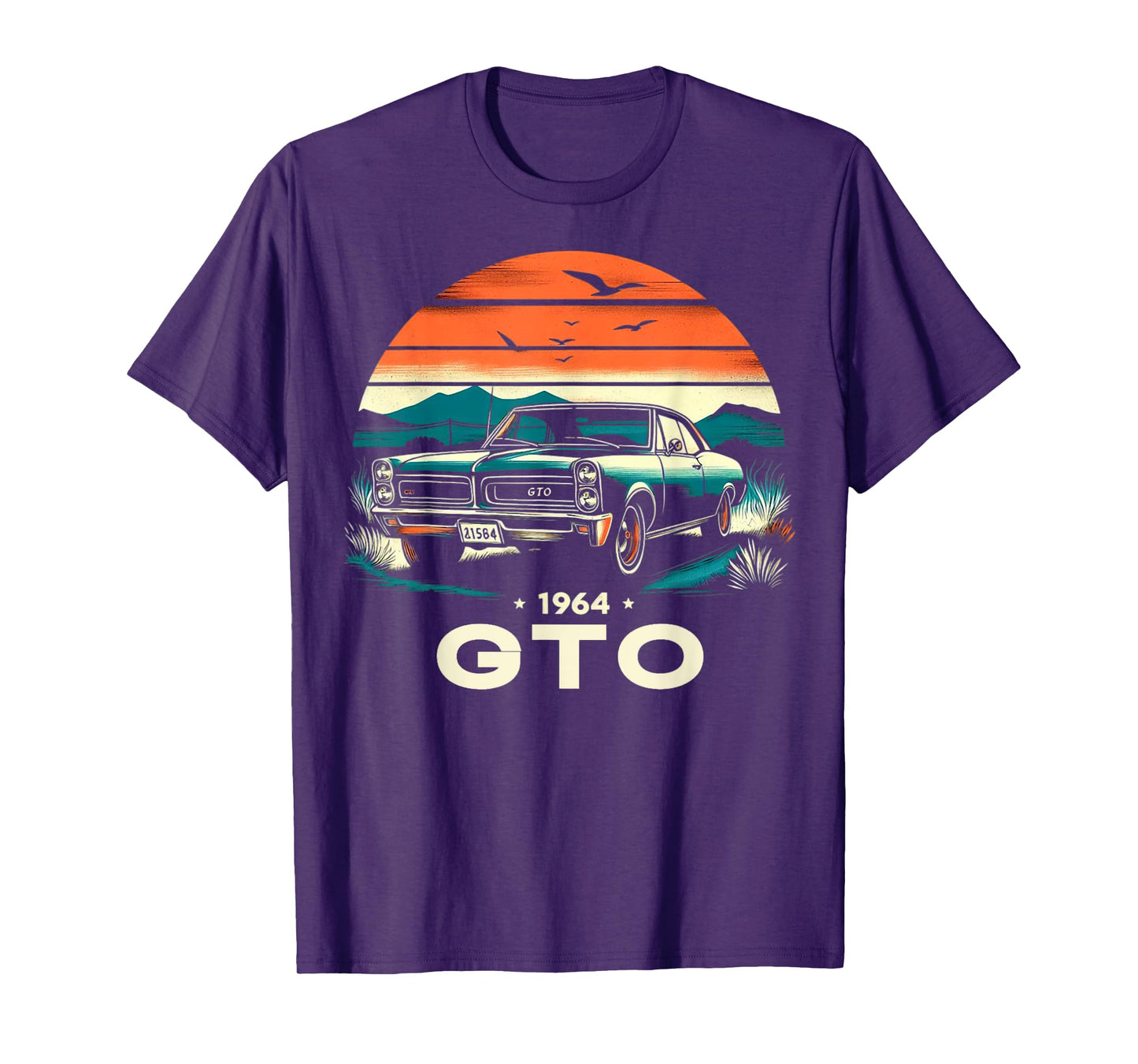1964 64 GTO Classic Car Old School Muscle Vintage Car T-Shirt