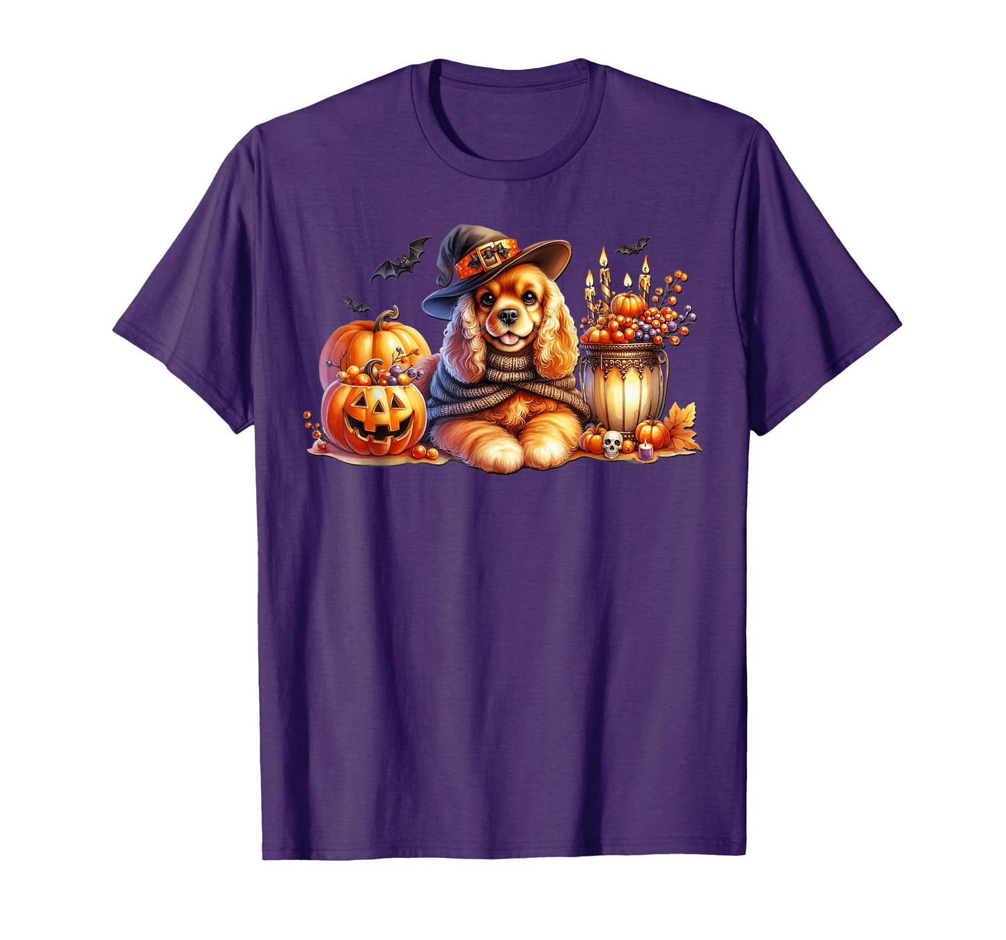 Cute Halloween Cavalier King Charles Spaniel for Witch Mom T-Shirt
