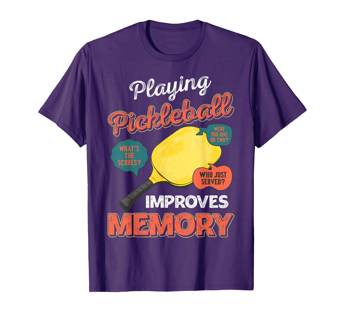 Funny pickleball sayings design Retro Paddle Court T-Shirt