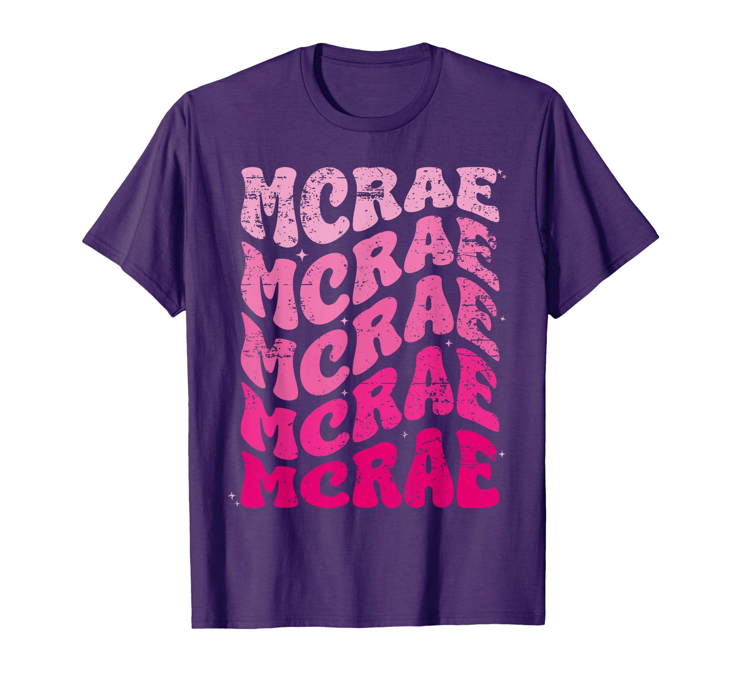 MCRAE Personalized Name I love MCRAE 70's Vintage T-Shirt
