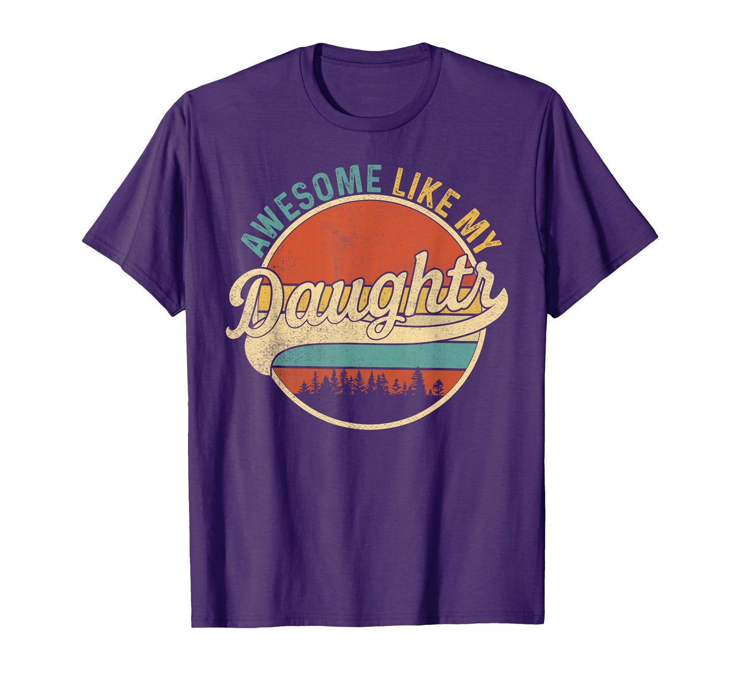 Awesome Like My Daughter Fathers Day Dad and Daughter Funny T-Shirt