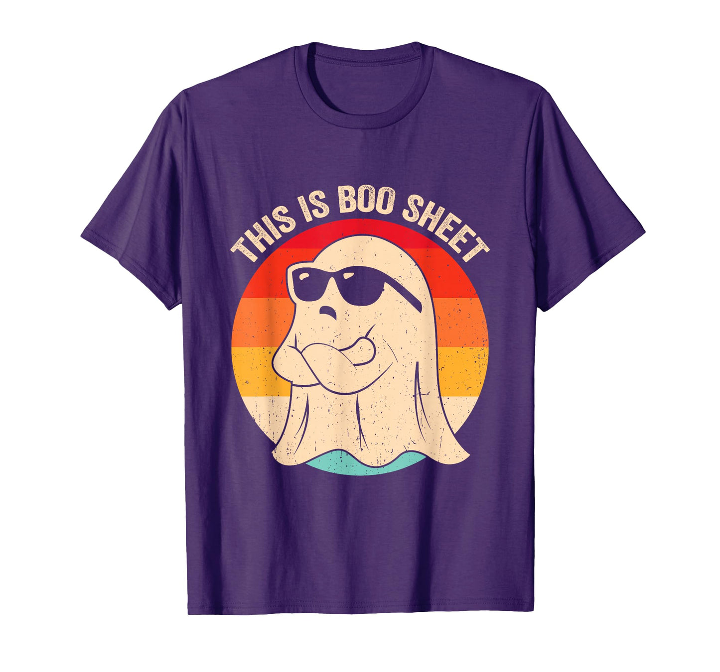 This is Boo Sheet Ghost Retro Halloween Costume Men Women T-Shirt
