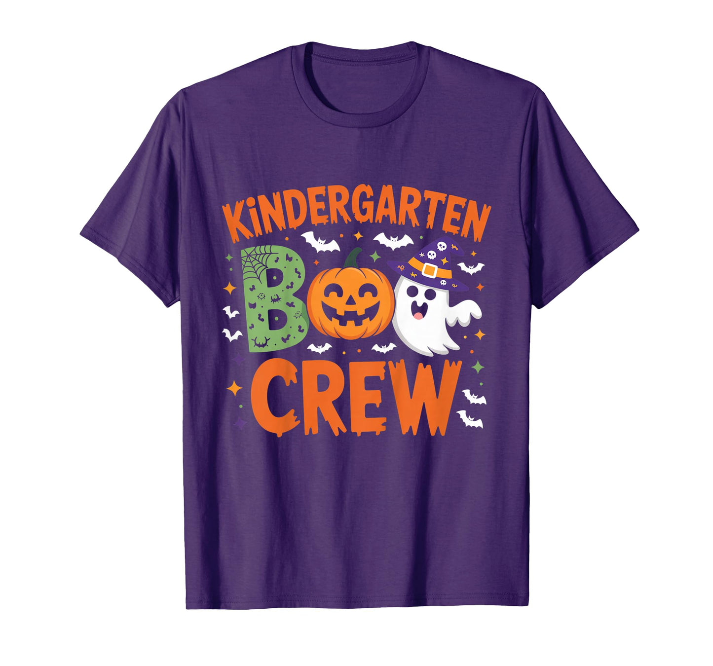 Kindergarten Boo Crew Halloween Outfit for Kids Families T-Shirt