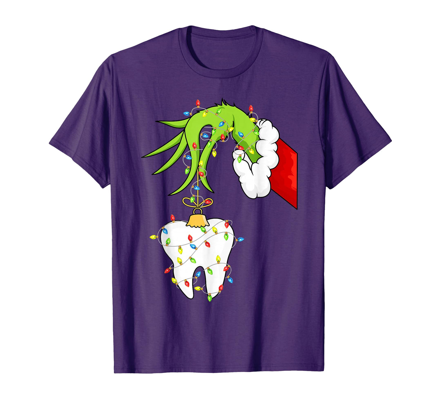 Tooth Dentist Dental Assistant Teeth Christmas Xmas Pajamas T-Shirt