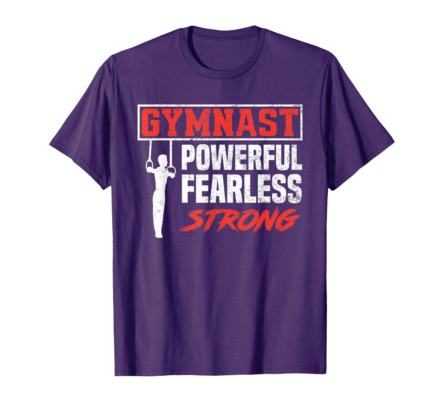 Boys Mens Gymnastics Sports Strong Funny Gymnast T-Shirt
