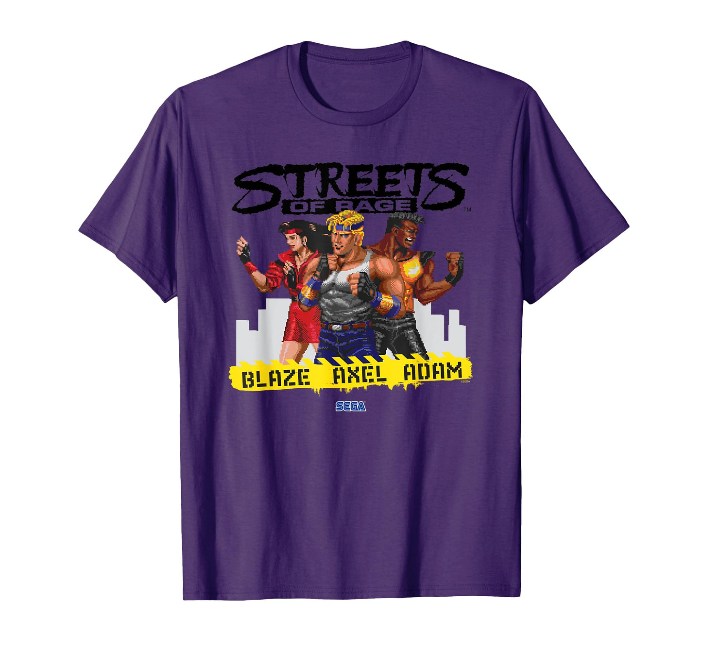 Streets of Rage "Blaze Axel Adam" SEGA Genesis video game T-Shirt