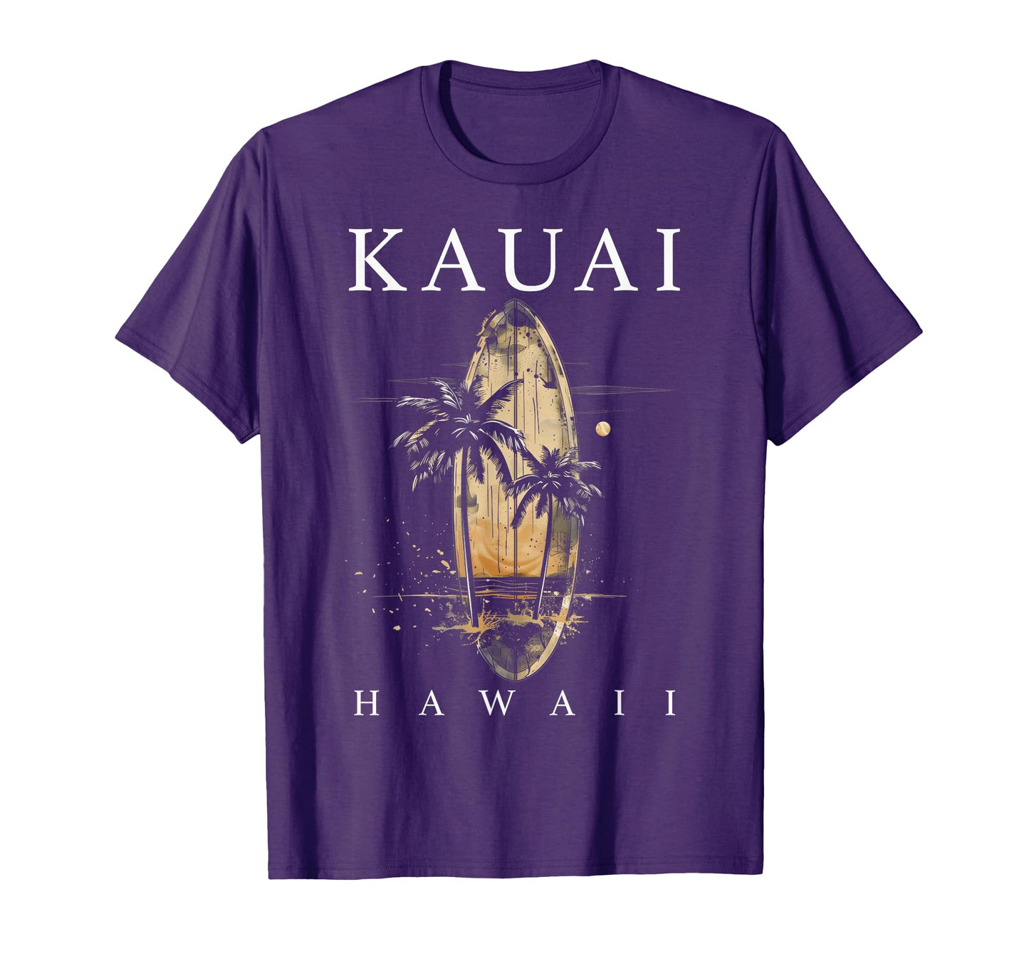 Kauai Hawaii Surf Hawaiian Vintage Surfing Surfer T-Shirt