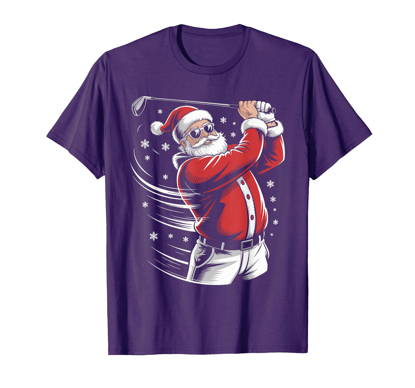 Santa Claus Golf Player Christmas Golfer Xmas Golfing T-Shirt