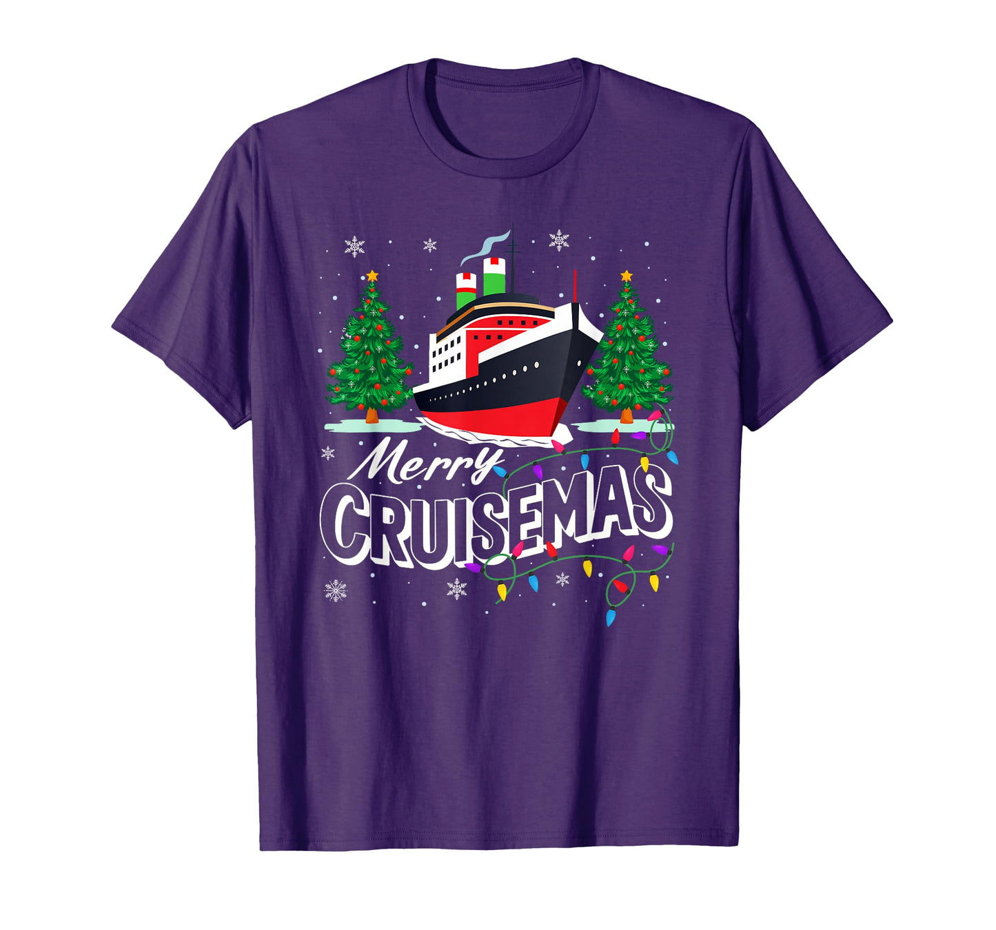 Merry Cruisemas Cruise Ship Family Cruising Christmas Squad T-Shirt