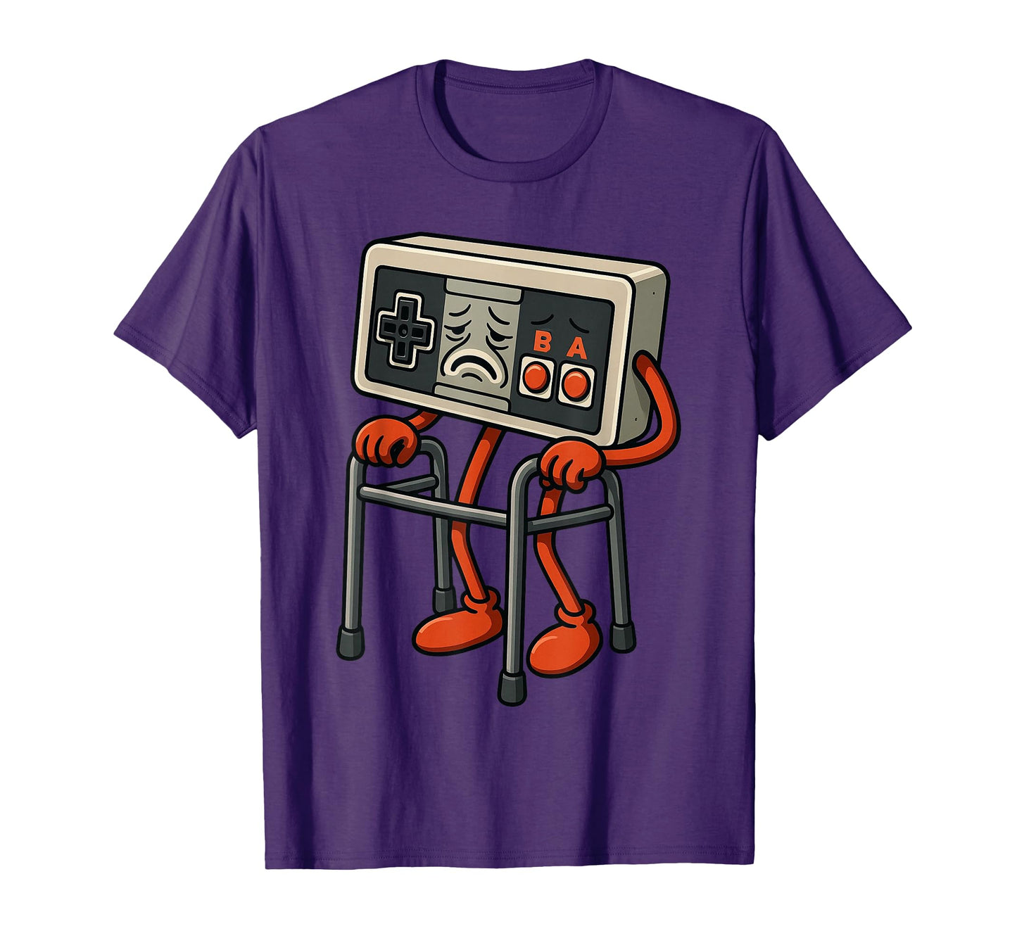 Old Gamer Gaming Retro 80s 90s Video Game Funny Controller T-Shirt