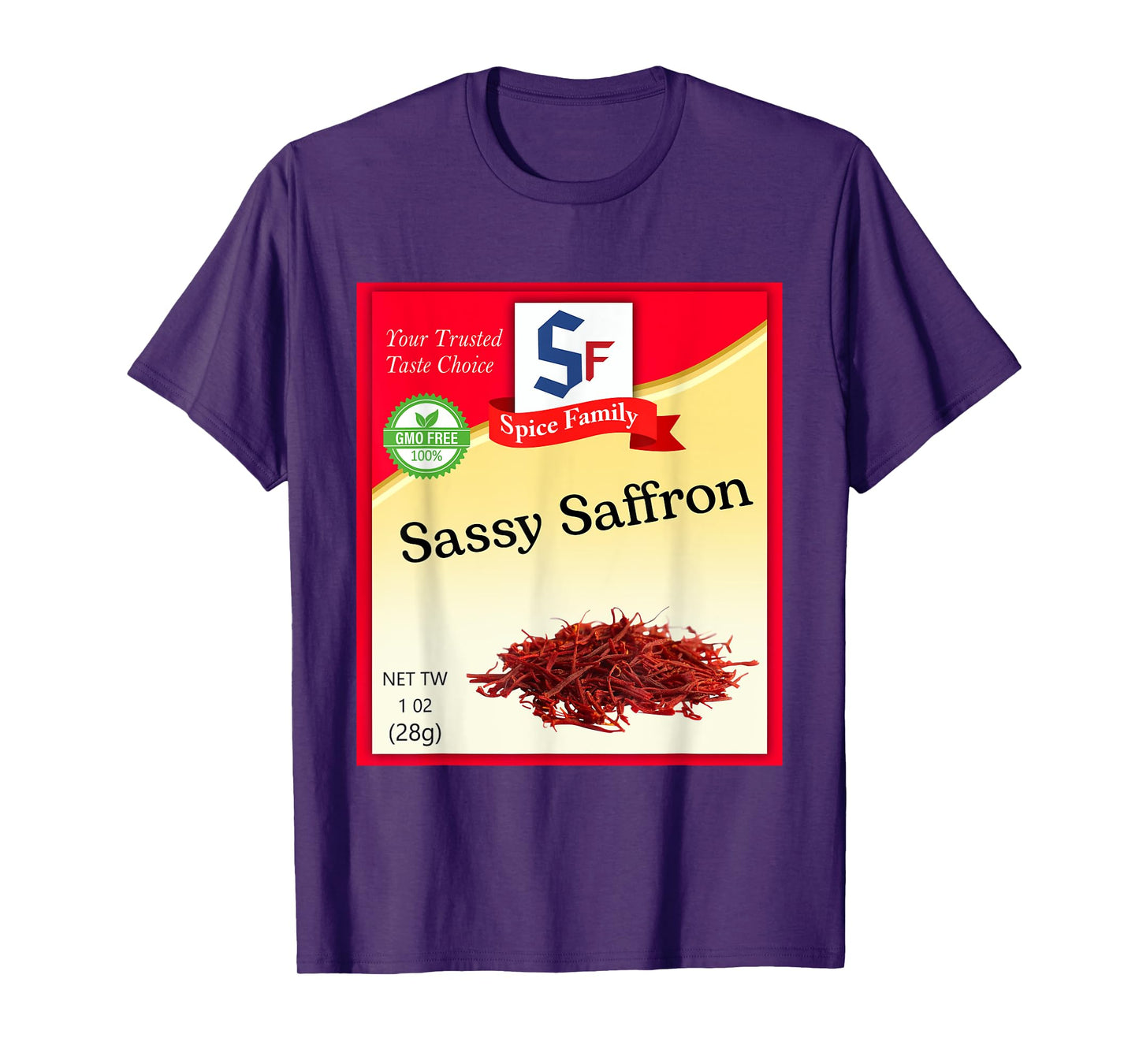 Sassy Saffron Condiment Costume Holiday Spice Costumes T-Shirt