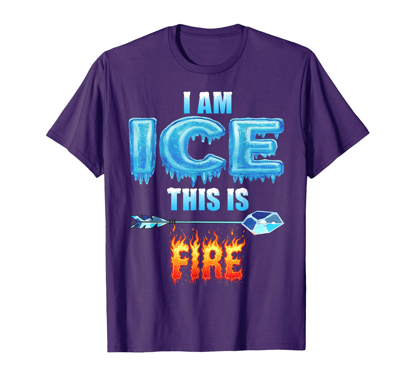 Funny Ice This is Fire Costume Halloween Family Matching T-Shirt