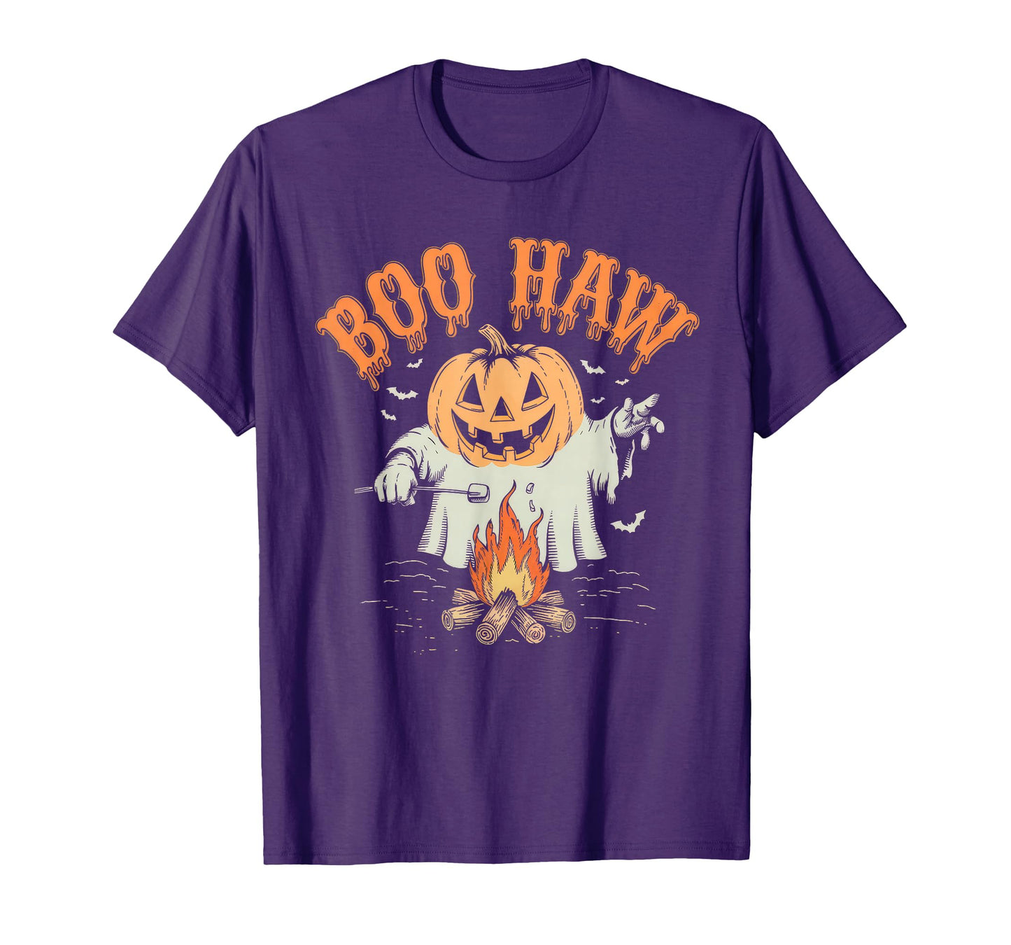 Halloween Costume Boo Haw Witch Skeleton Scary Rodeo Western T-Shirt