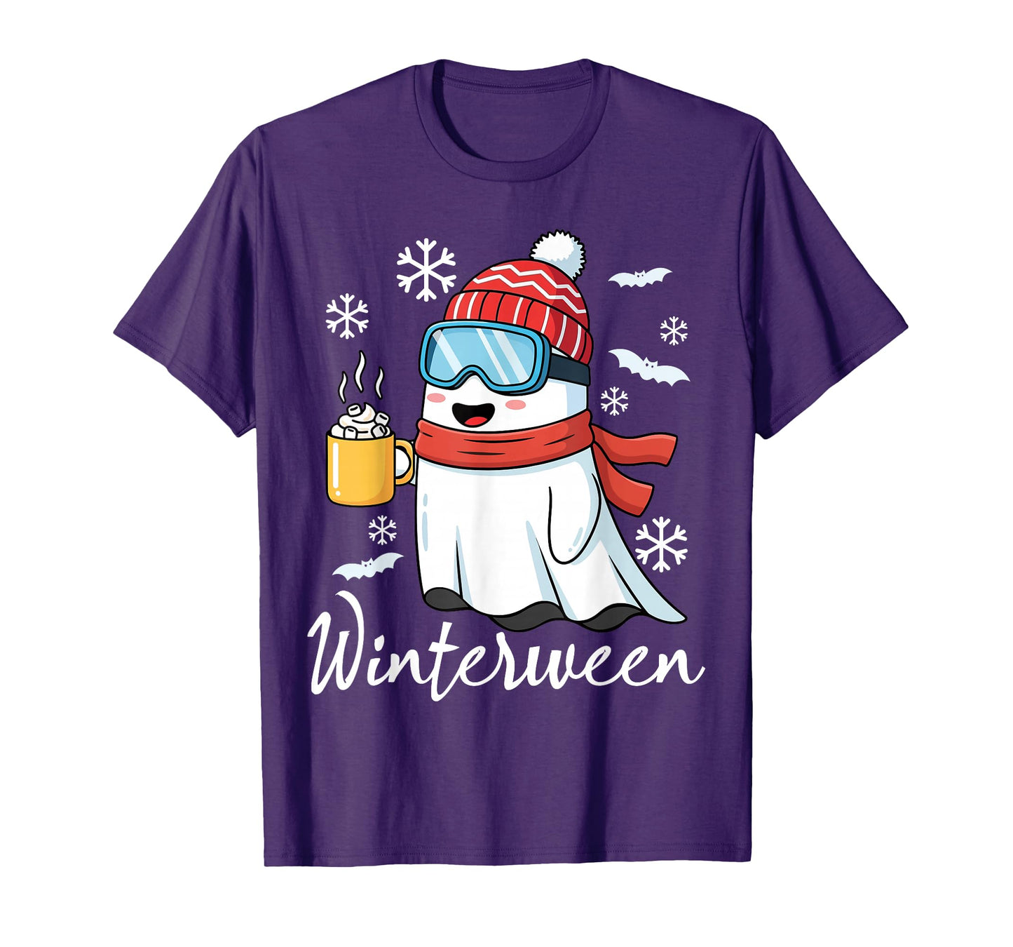 Winterween Winter Ghost Funny Halloween Christmas T-Shirt