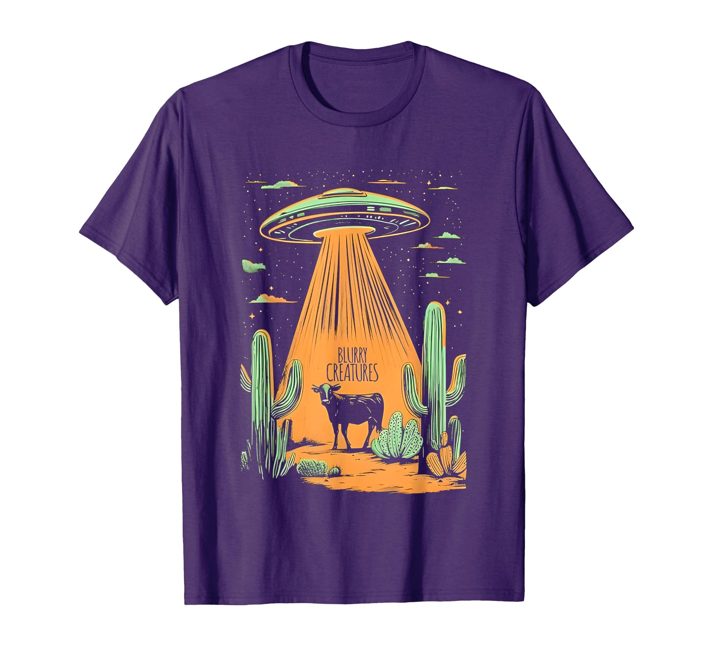 Blurry Creatures Beam Me Up Ufo T-Shirt