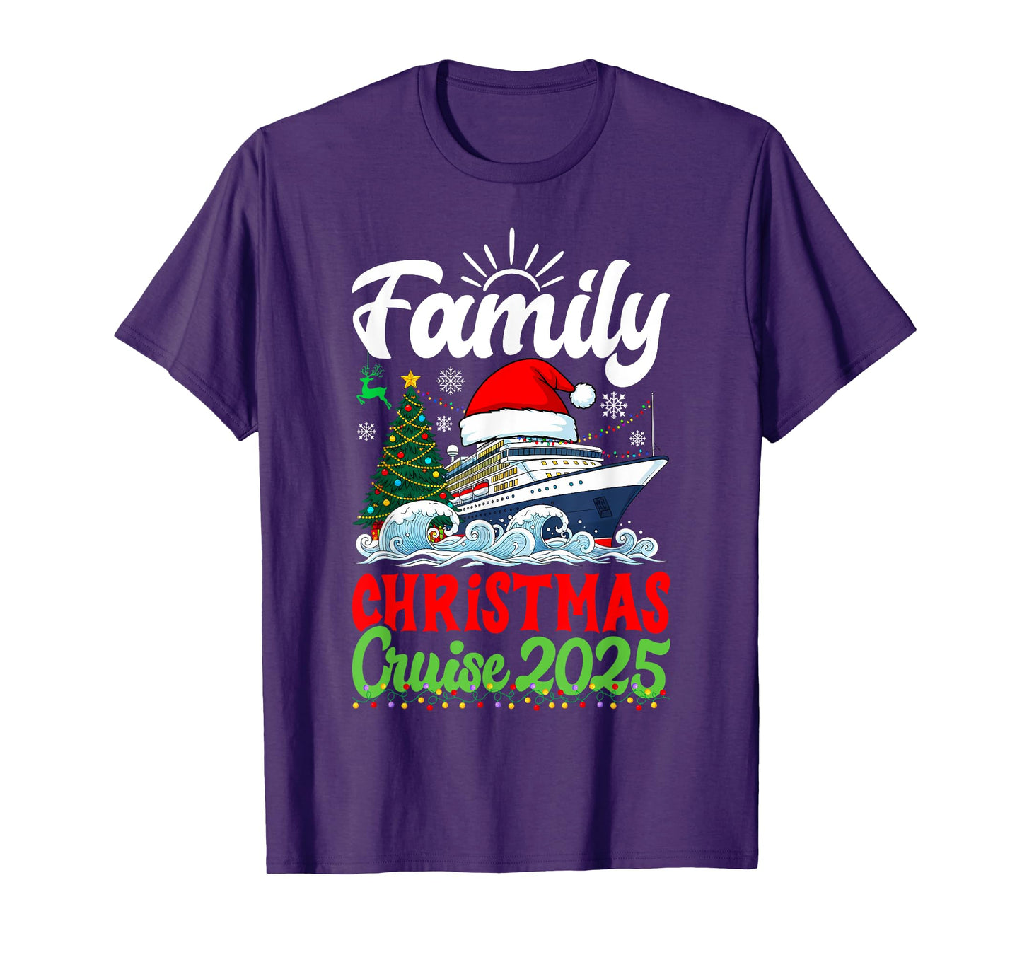 Family Christmas Cruise Holiday 2025 Matching Family Cruise T-Shirt