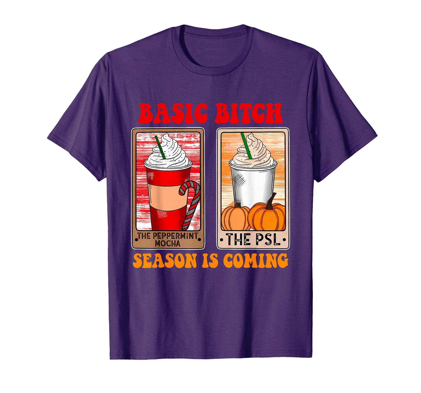 Basic B!tch Season is Coming, Pumpkin, Xmas T-Shirt