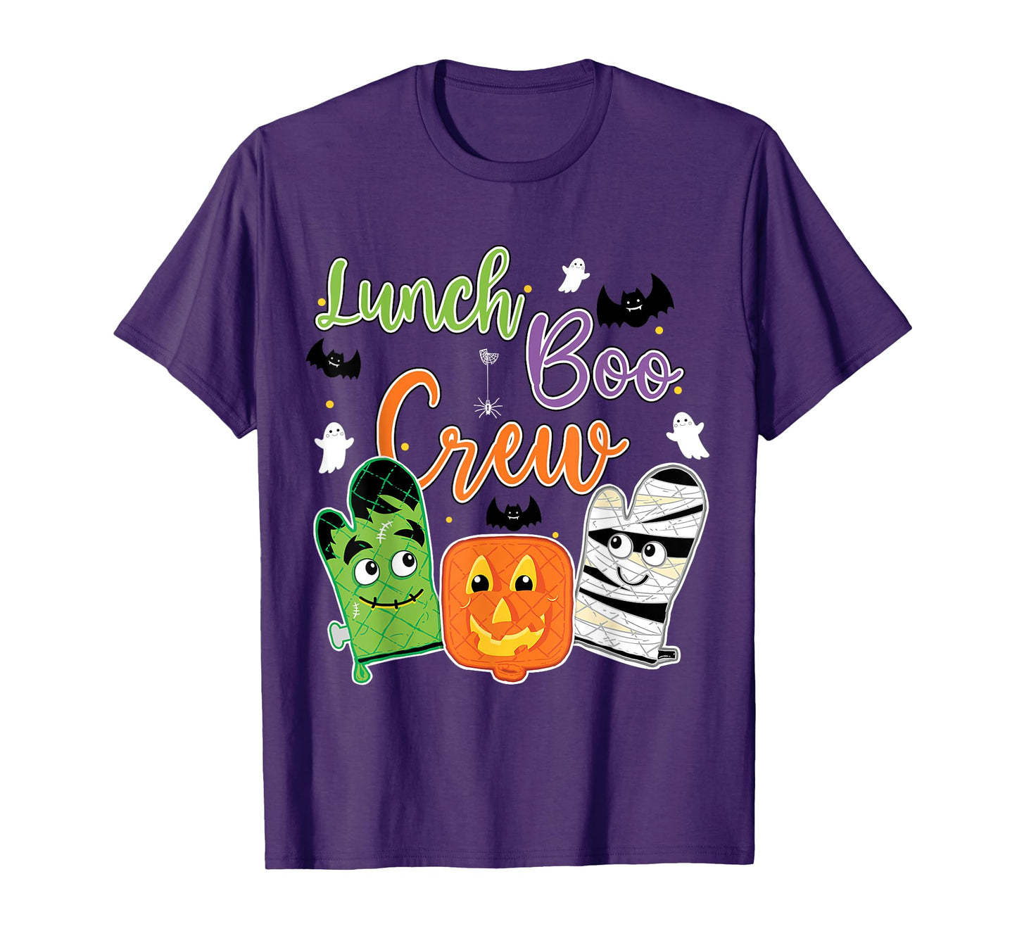 Funny Lunch Lady Boo Crew Halloween School Cafeteria Staff T-Shirt